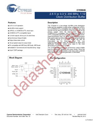 CY29948AC datasheet  